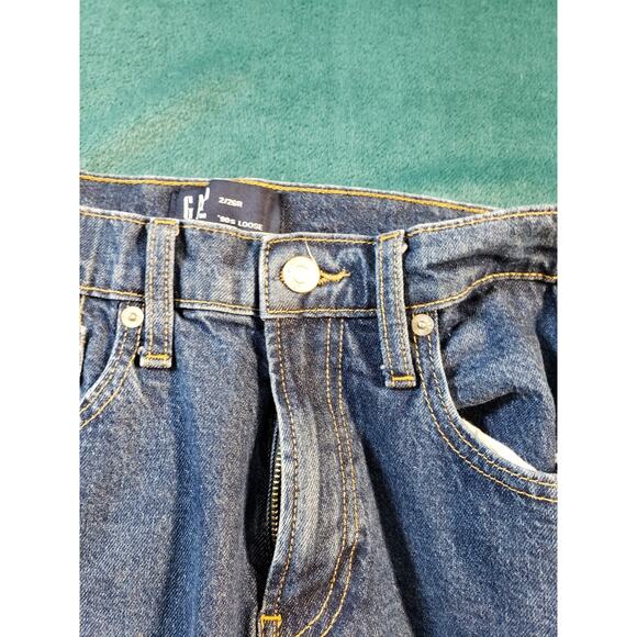 Gap Jeans Size 2 Womens Blue Stretch Denim Pants Mid Rise 90s Loose Straight - Picture 6 of 12